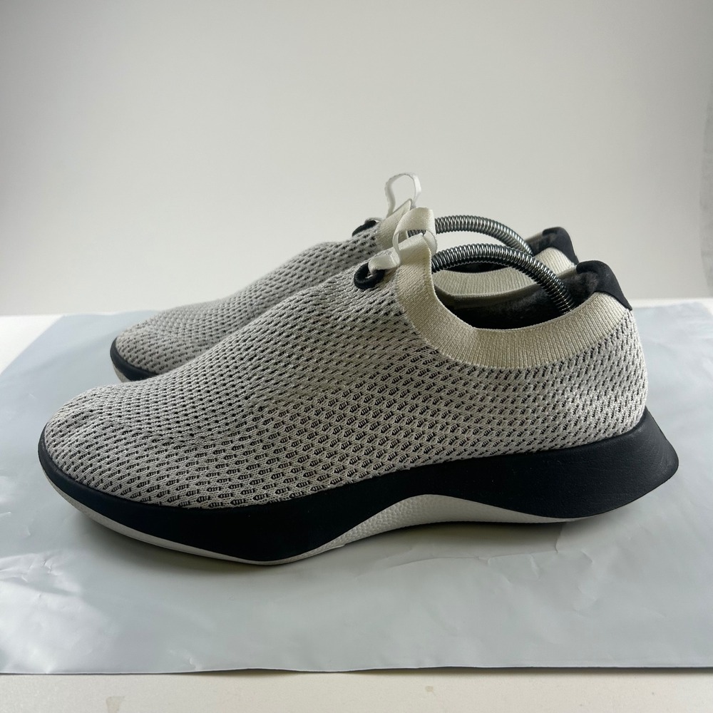 Allbirds Men's 11 Tree Dasher Relay Blizzard White Black Slip On Running Shoes